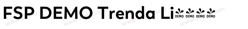FSP DEMO Trenda Li字体转换 FSP DEMO Trenda Li字体转换